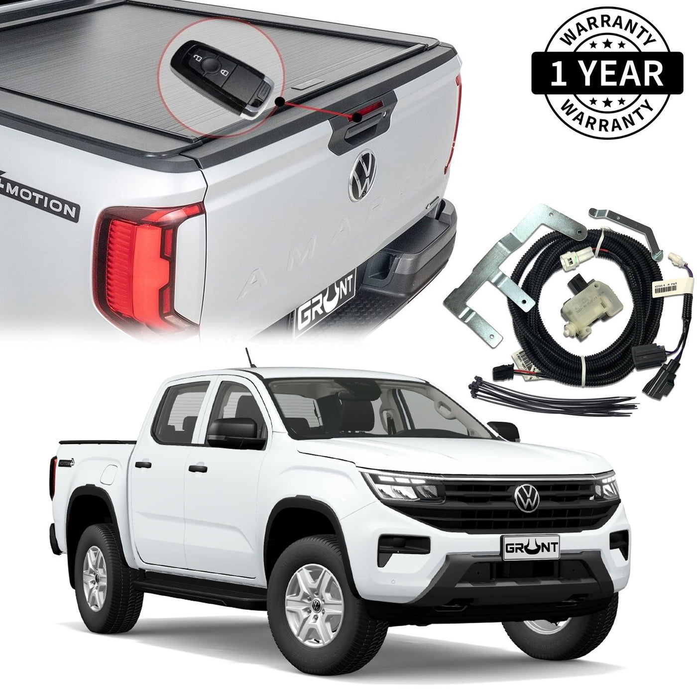 Grunt 4x4 Tailgate Central Locking Kit for Volkswagen Amarok 2023-2025