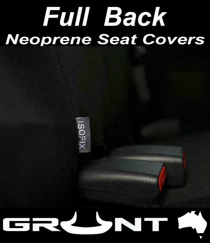 Grunt 4x4 neoprene rear seat covers for Nissan Navara NP300 10/2017 onward