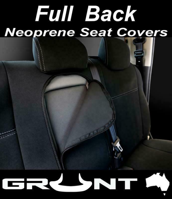 Grunt 4x4 neoprene rear seat covers for Nissan Navara NP300 10/2017 onward