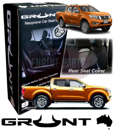 Grunt 4x4 neoprene rear seat covers for Nissan Navara NP300 10/2017 onward