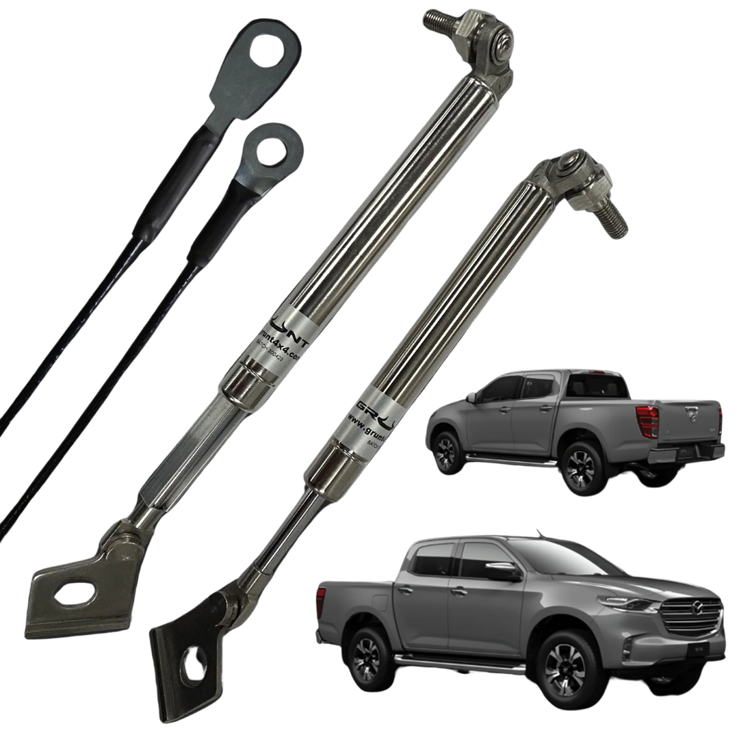 Grunt 4x4 Tailgate Stainless Steel Easy Down Strut System for Mazda BT50 BT-50 2020-23