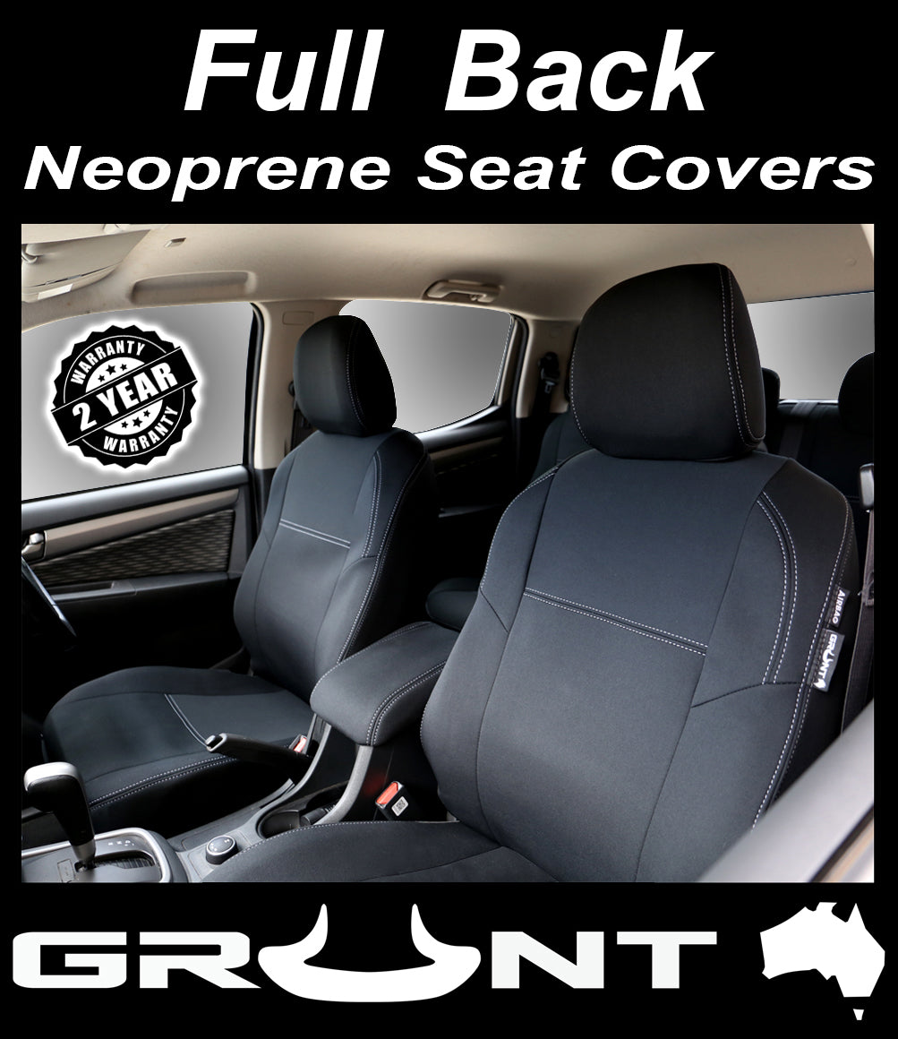 Mazda BT 50 PX2 neoprene car seat covers 07 2020 Current Optional Front Rear Front Rear FRONT REAR